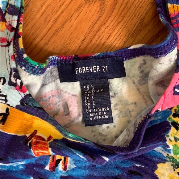🌴 [F21] tropical vibes crop top - Picture 2 of 5